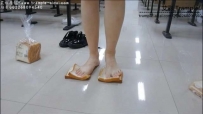 13314 教室裸足小皮鞋面包鞋垫