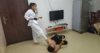 17107 重庆仙儿女王跆拳道调教