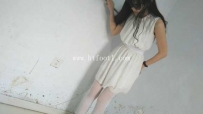 25268  若若白丝舞蹈鞋踩娃娃鱼