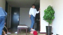16225【院校合作7小主】7人棉袜跳踩双人跳！