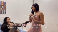 AC1614 【中文汉化字幕】好闺蜜渔网袜高跟鞋工作太累 用舌头帮她好好按摩放松一下美脚