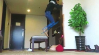 16715【媛媛女主】高高跃起践踏贱狗各种羞辱！