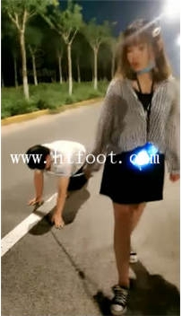 TL14545 南笙四爷S户外遛狗耳光30分钟