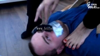 22863 CS剧情-被Megan绑架太惨了！大鞋底子扇脸，鞋窝臭棉袜捂鼻还得舔脚！