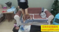 1231 女女超美女主高帮鞋肉丝严惩贱母狗全体重踩踏