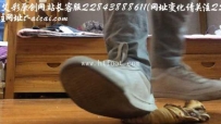 23775 超脏白色平底鞋和高跟靴食物定制
