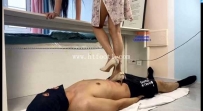 24557 让瘦奴体验新高跟的魅力